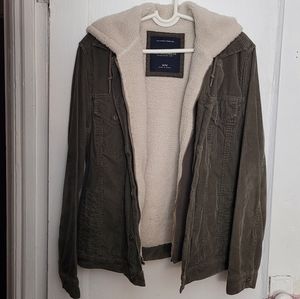 Men Nautica medium brown corduroy jacket